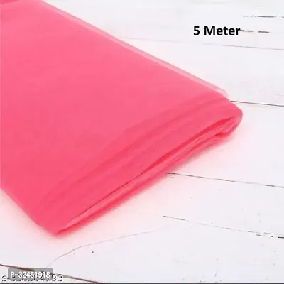 5 Meters Net Fabric Dress Material-thumb0