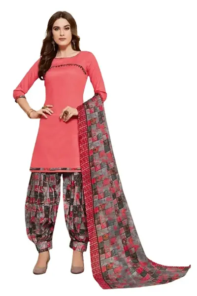 Paradise Prints Crepe Unstitched Dress Material For Women