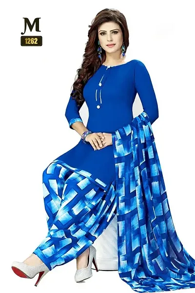 Women fancy designer unstiched dress material with dupatta for casual ,traditional wear