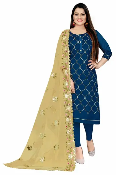 Rahi Fashion Georgette With Sequence Work Salwar Suit Dupatta Material