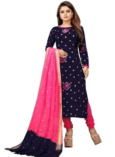 Classic Rayon Dress Material with Dupatta for Women