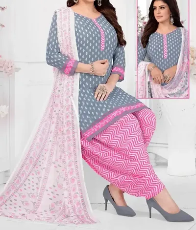 Fancy Synthetic Unstitched Dress Material For Women