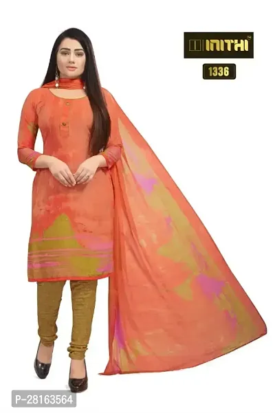 Designer American Crepe Unstitched Dress Material Top With Bottom Wear And Dupatta Set For Women-thumb0