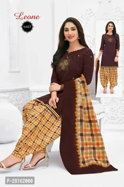 Designer American Crepe Unstitched Dress Material Top With Bottom Wear And Dupatta Set For Women