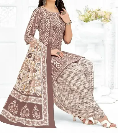 Reliable Self Design Women Dress Material with Dupatta