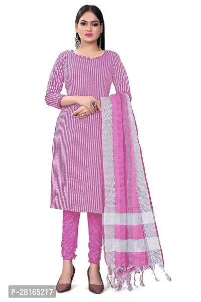 Designer Crepe Unstitched Dress Material Top With Bottom Wear And Dupatta Set For Women-thumb0