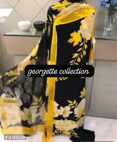 Fancy Georgette Dress Material With Dupatta For Women-thumb0