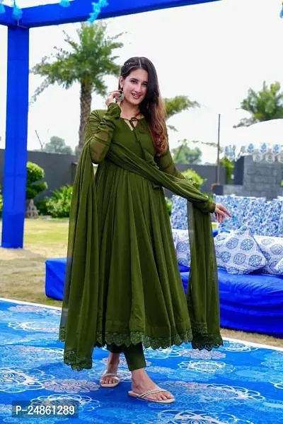 Classic Stitched Ethnic Gowns For Women-thumb3