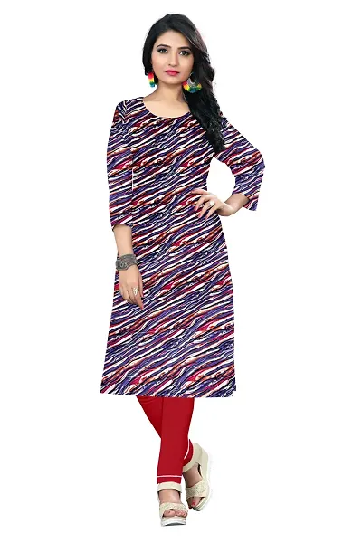 Fancy Crepe printed Straight Kurta