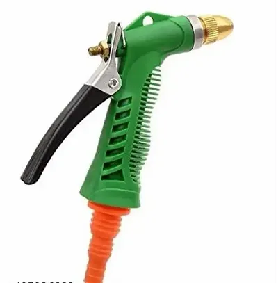 High Pressure Water Spray Gun Brass Nozzle and ABS Plastic Metal Handle with Rubber Coating for CarBikePlants  MultiFunctional Water Spray Nozzle for Gardening  Spray Gun with Handle Water Spray Gun for Car Wash  Gardening Washing Pack of 1