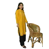 Snowlife NOMAN KURTIES, Colour, Womens Stylish and Fancy Solid Plain Rayon Straight Round Neck Formal Office wear as Well as Casual wear Kurtis with 3/4th Sleeves-thumb3