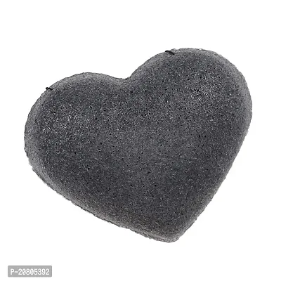 BAH Konjac Cleaning Sponge Puff Exfoliating Facial Sponge for Deep Clean Black