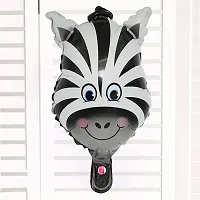 BAH Cute Cartoon Animal Head Balloon Foil Balloon for Kid Birthday Party Zebra-thumb2