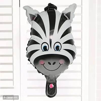 BAH Cute Cartoon Animal Head Balloon Foil Balloon for Kid Birthday Party Zebra-thumb3