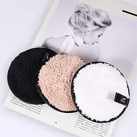 BAH Reusable Makeup Remover Pads Cosmetic Facial Cleansing Puff Sponges Black-thumb1