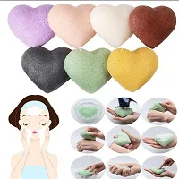 BAH Konjac Cleaning Sponge Puff Exfoliating Facial Sponge for Deep Clean Red-thumb2