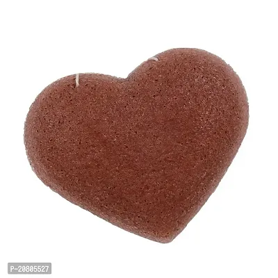 BAH Konjac Cleaning Sponge Puff Exfoliating Facial Sponge for Deep Clean Red