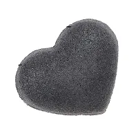 BAH Konjac Cleaning Sponge Puff Exfoliating Facial Sponge for Deep Clean Black-thumb1