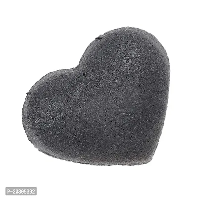 BAH Konjac Cleaning Sponge Puff Exfoliating Facial Sponge for Deep Clean Black-thumb2