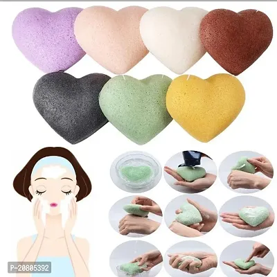 BAH Konjac Cleaning Sponge Puff Exfoliating Facial Sponge for Deep Clean Black-thumb3