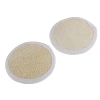 BAH 2pcs/set Round Loofah Luffa Sponge Scrubber Pads Facial Pore Blackhead Cleansing Washing SPA Massage Puff-thumb2