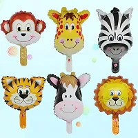 BAH Cute Cartoon Animal Head Balloon Foil Balloon for Kid Birthday Party Zebra-thumb1