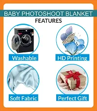 Digital Printed Baby Milestone Blanket For 1 to 12 Month-thumb1
