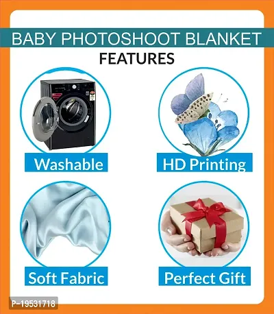 Digital Printed Baby Milestone Blanket For 1 to 12 Month-thumb4