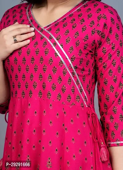 Women Viscose Rayon Anarkali Kurta-thumb5