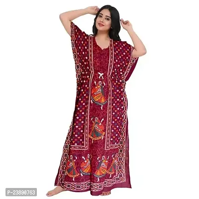 Stylish Fancy Cotton Printed Nighty For Women Pack Of 1-thumb0