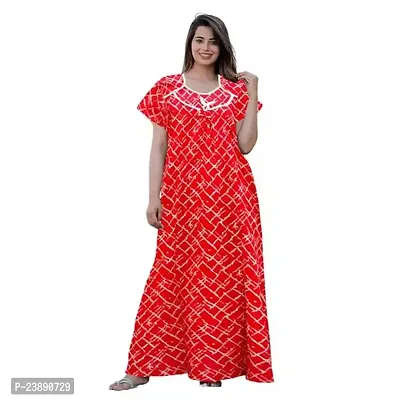 Stylish Fancy Cotton Printed Nighty For Women Pack Of 1