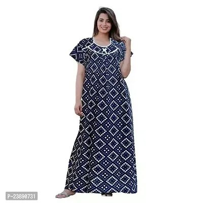 Stylish Fancy Cotton Printed Nighty For Women Pack Of 1