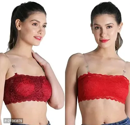 Stylish Net Solid Bras For Women Pack Of 2