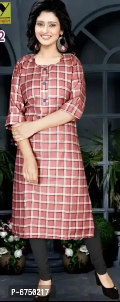 Beautiful Cotton Checks Kurtis For Women