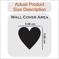 Classic 20 Heart Silver-Cp779 Acrylic Mirror Wall Sticker|Mirror For Wall|Mirror Stickers For Wall|Wall Mirror|Flexible Mirror|3D Mirror Wall Stickers|Wall Sticker Cp-1305-thumb2