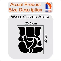 Classic Ganesha Silver Acrylic Mirror Wall Sticker|Mirror For Wall|Mirror Stickers For Wall|Wall Mirror|Flexible Mirror|3D Mirror Wall Stickers|Wall Sticker Cp-1433-thumb2