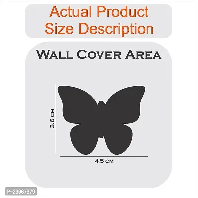 Classic 30 Butterfly Silver-Cp653 Acrylic Mirror Wall Sticker|Mirror For Wall|Mirror Stickers For Wall|Wall Mirror|Flexible Mirror|3D Mirror Wall Stickers|Wall Sticker Cp-1179-thumb2