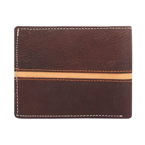 Comfortable Long Length Self Design Three Fold Wallet For Men