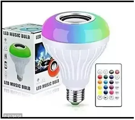 Music Led Light Bulb With Inbuilt Speaker Bluetooth With Remote Controlling Pack of 1-thumb0
