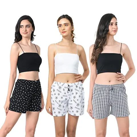 StyleAOne Women's Shorts - Pack of 3