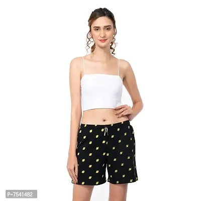 Buy STYLEAONE Self Design Women's Night Shorts, Gym Shorts, Cycling Shorts, Running  Shorts, Sports Shorts (XL, Black) Online In India At Discounted Prices