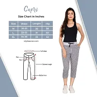 StyleAOne Women Cotton Grey  Pink Capri (Medium)-thumb4