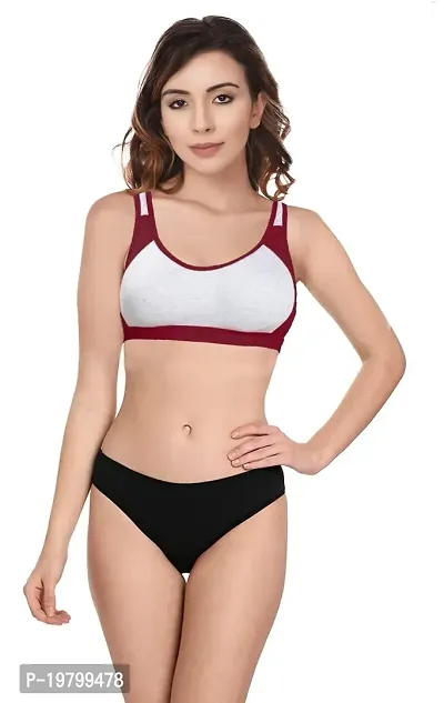 Buy SHEWEARS She Wears Full Coverage Sports Bra Panty Set for Women/Girls  Online In India At Discounted Prices