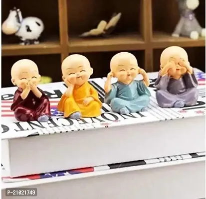 GRACIE COLLECTION IMPORTED ORIGINAL LITTLE BABY MONK- SET OF 4 MONK SET WITH BOX PACKING.-thumb0