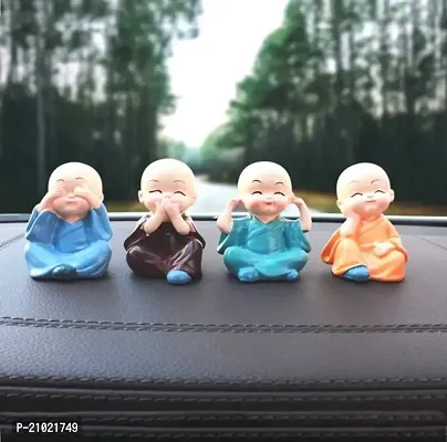 GRACIE COLLECTION IMPORTED ORIGINAL LITTLE BABY MONK- SET OF 4 MONK SET WITH BOX PACKING.-thumb3