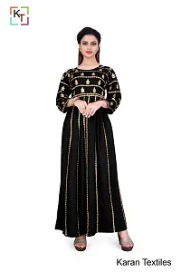 Premium Elegant Gown (Black)-thumb1