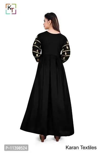 Premium Elegant Gown (Black)-thumb4