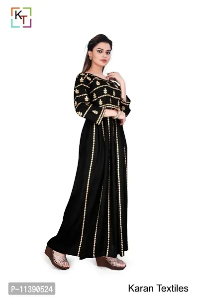 Premium Elegant Gown (Black)-thumb5