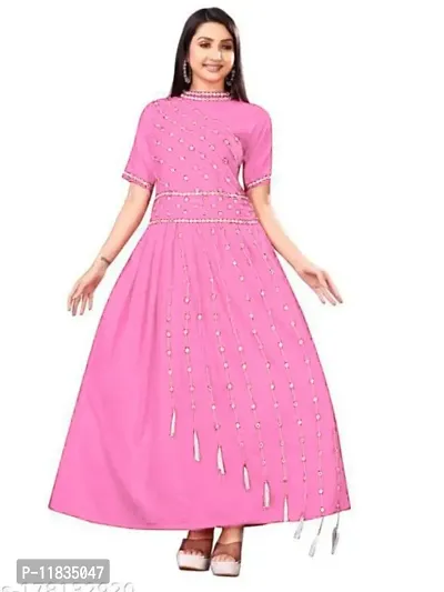 Latkan Gown (Pink)-thumb0