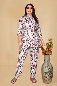 Classic Viscose Rayon Printed Co-ord Sets for Women-thumb3